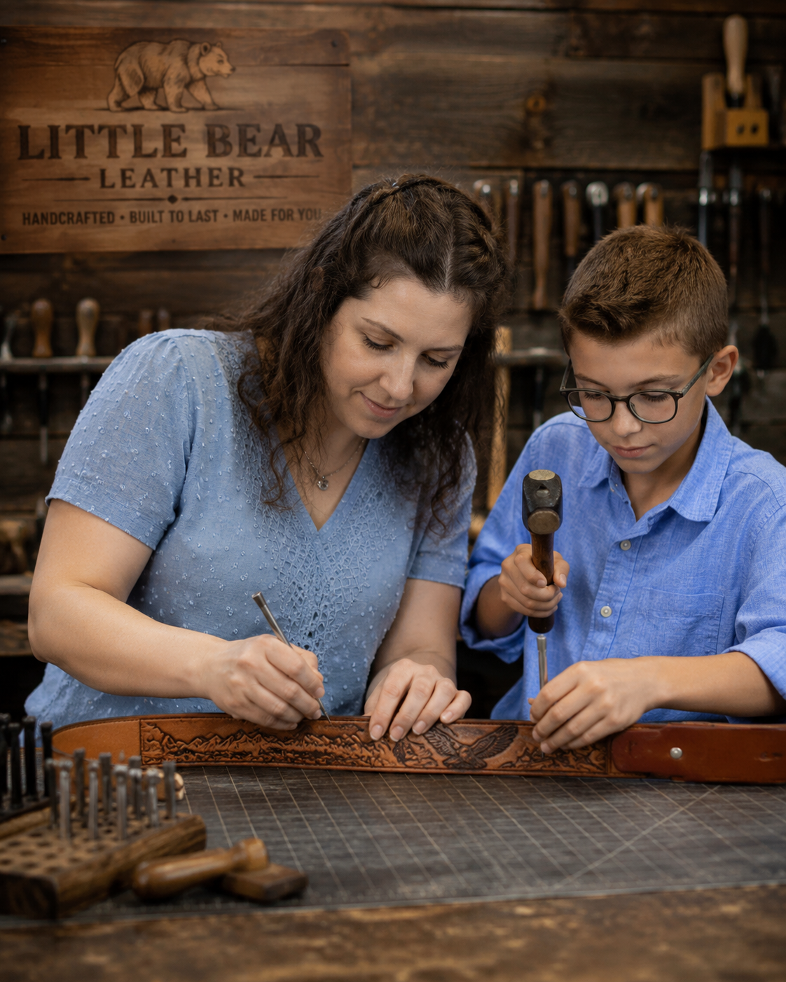 Little Bear Leather workshop